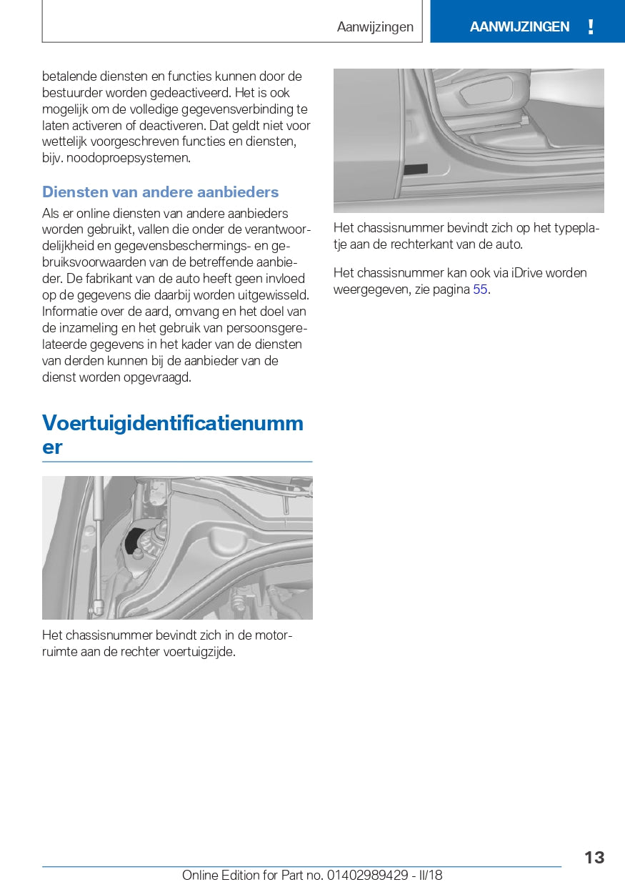 2018 BMW X2 Owner's Manual | Dutch