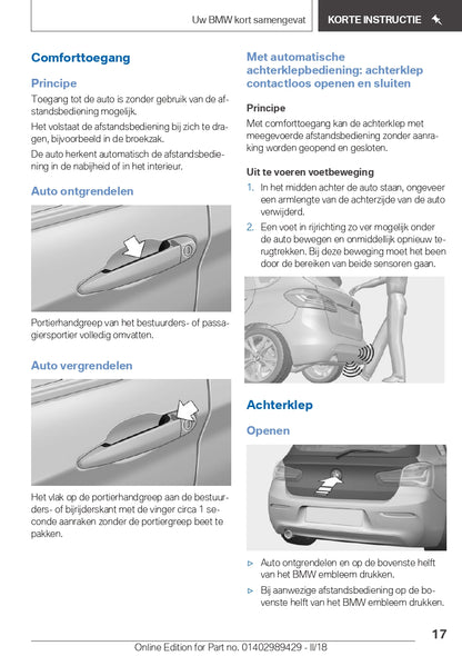 2018 BMW X2 Owner's Manual | Dutch