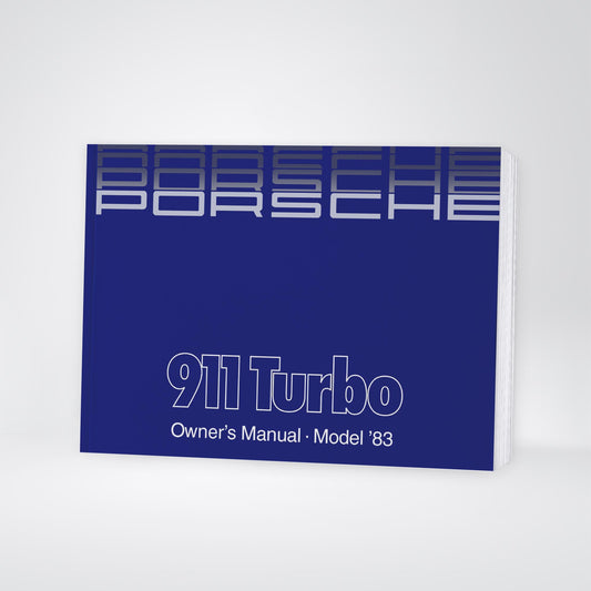 1981 Porsche 911 Turbo Owner's Manual | English