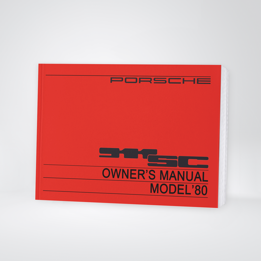 1980 Porsche  911 SC Owner's Manual | English