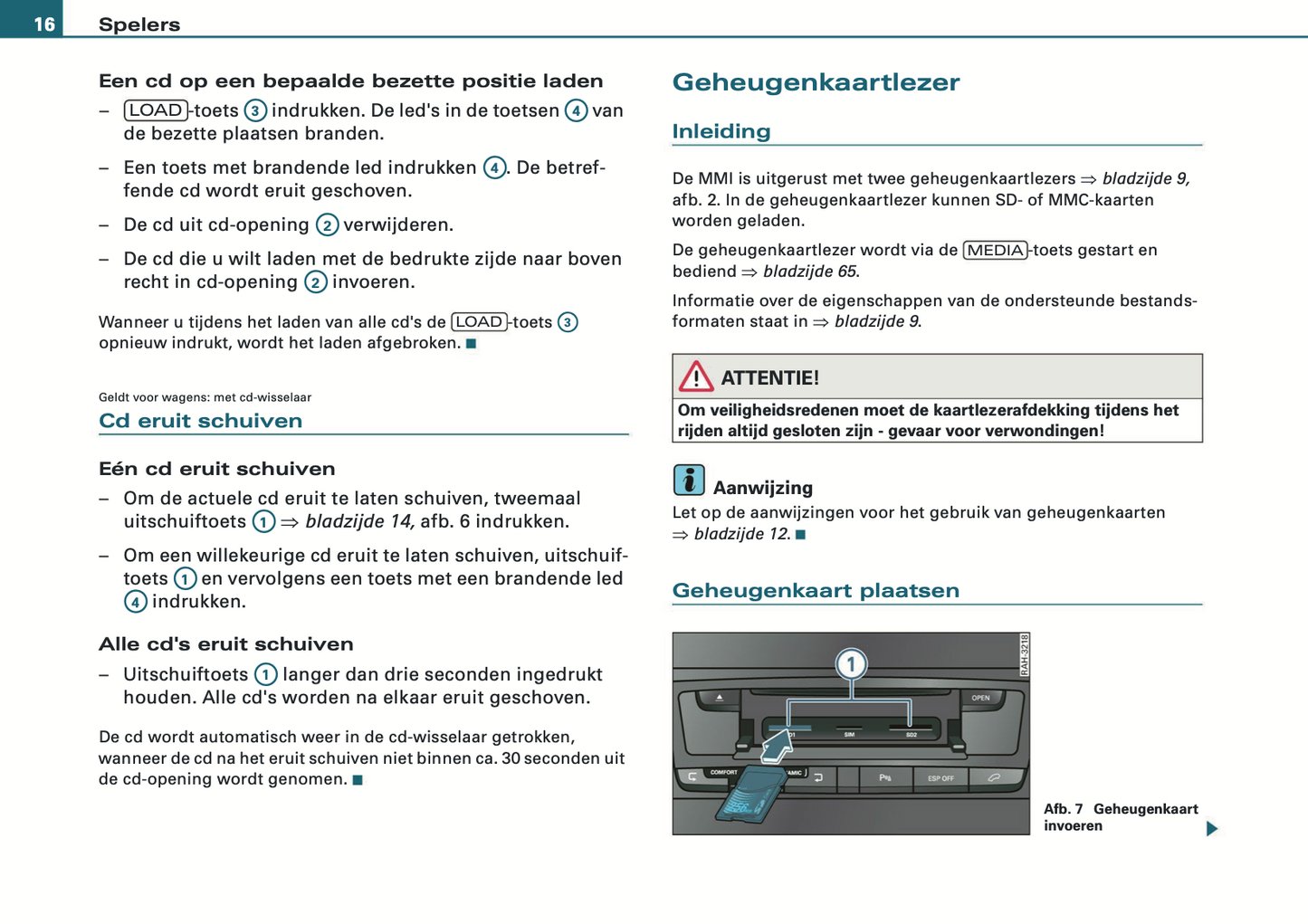 2008-2010 Audi MMI Navigatie Plus Infotainment Handleiding | Nederlands