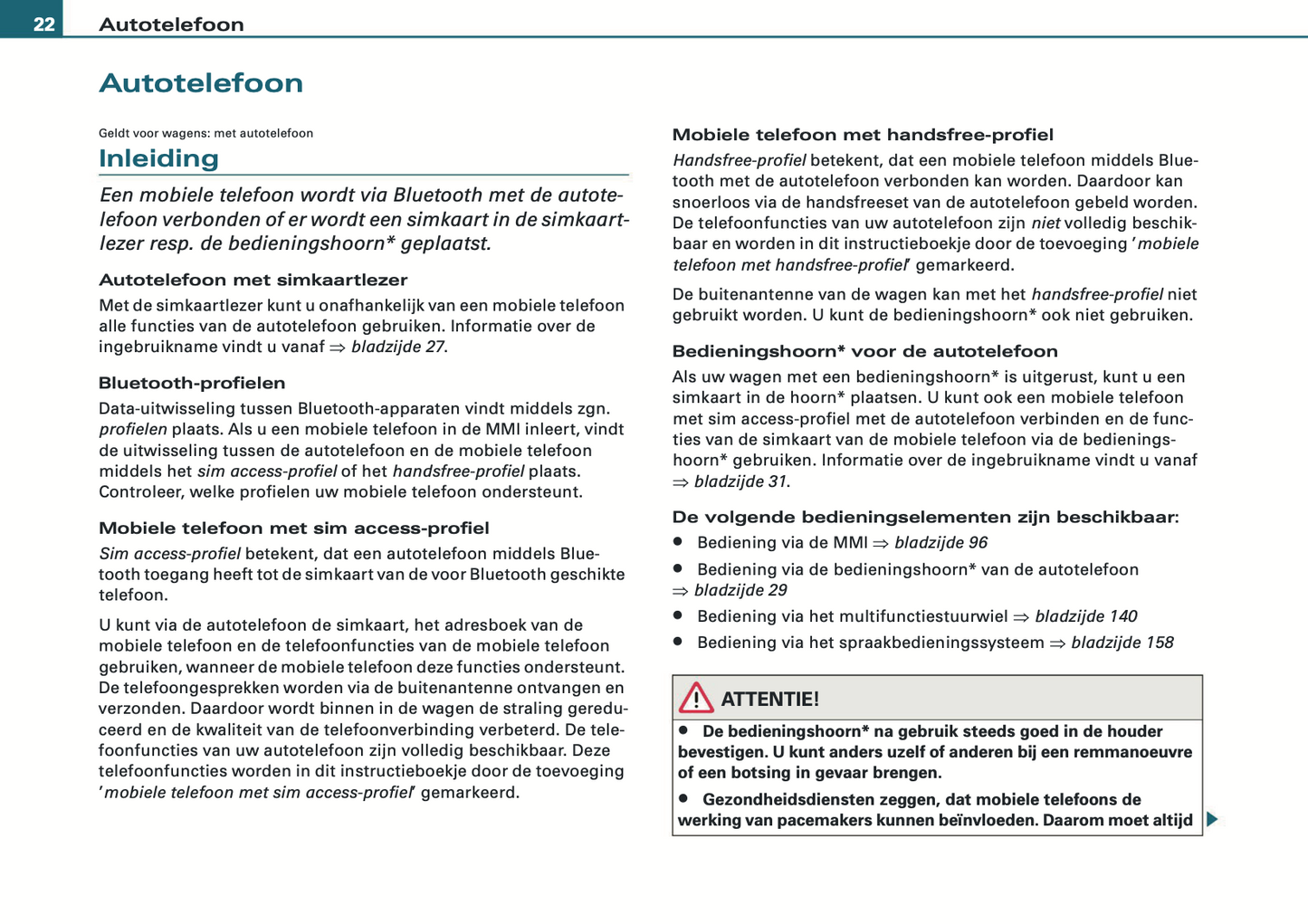 2008-2010 Audi MMI Navigatie Plus Infotainment Handleiding | Nederlands