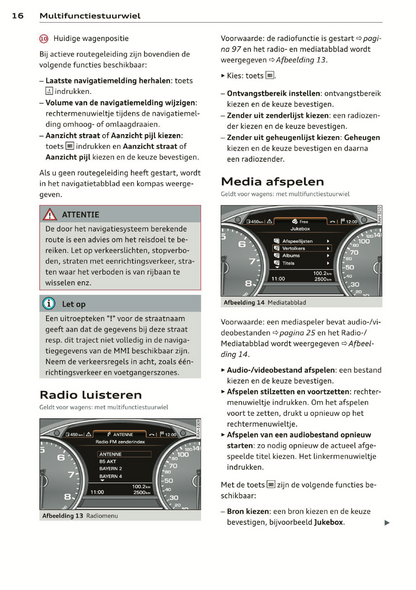 2014 Audi MMI Navigatie Plus Infotainment Handleiding | Nederlands