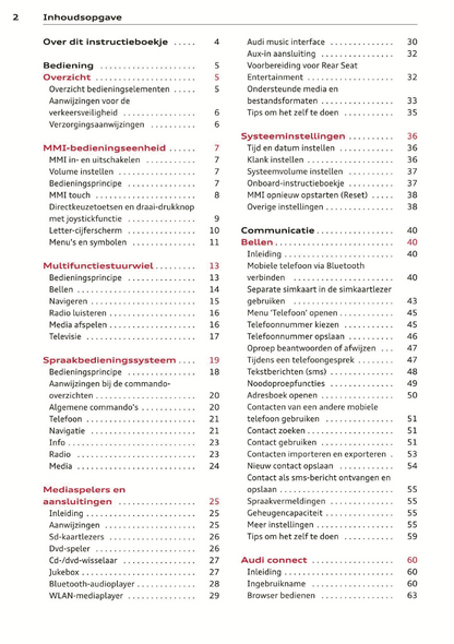 2014 Audi MMI Navigatie Plus Infotainment Handleiding | Nederlands