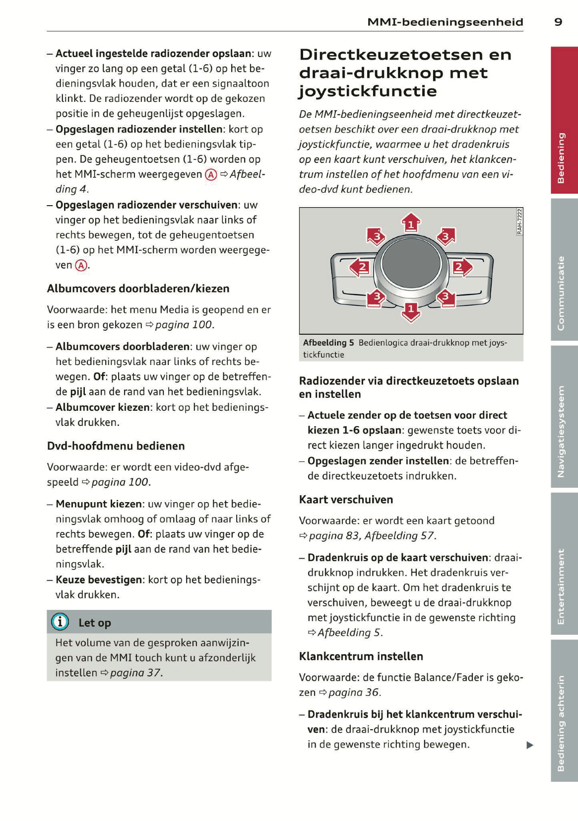 2014 Audi MMI Navigatie Plus Infotainment Handleiding | Nederlands