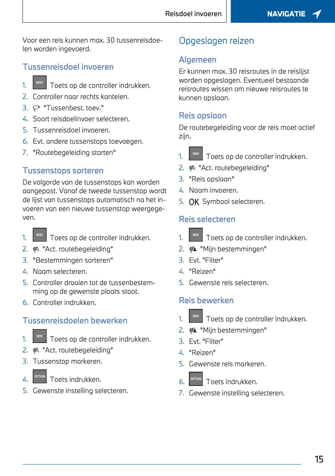 2022 BMW Navigation, Entertainment, Communication Manual | Dutch