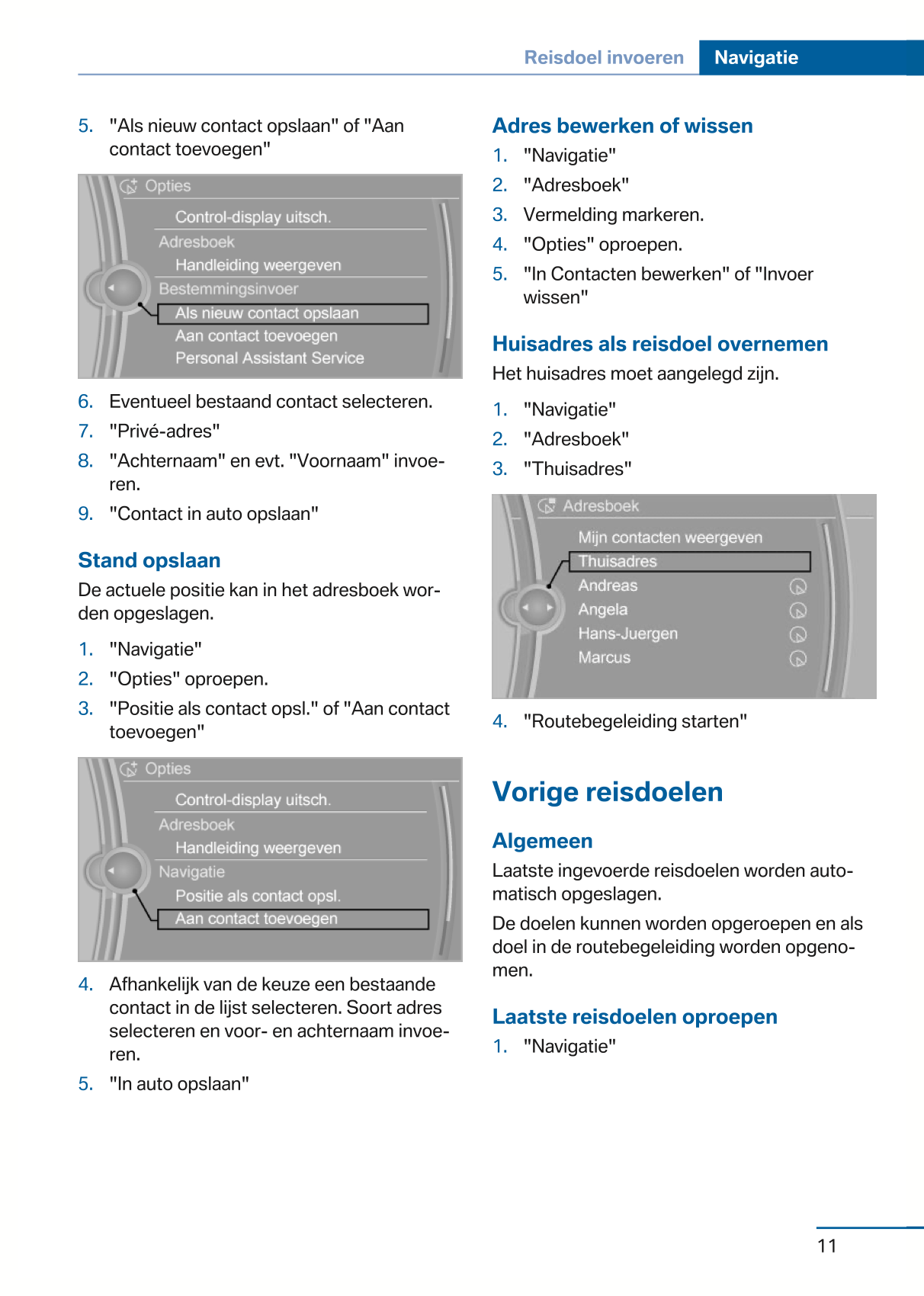 2015 BMW 4 Series Infotainment Manual | Dutch