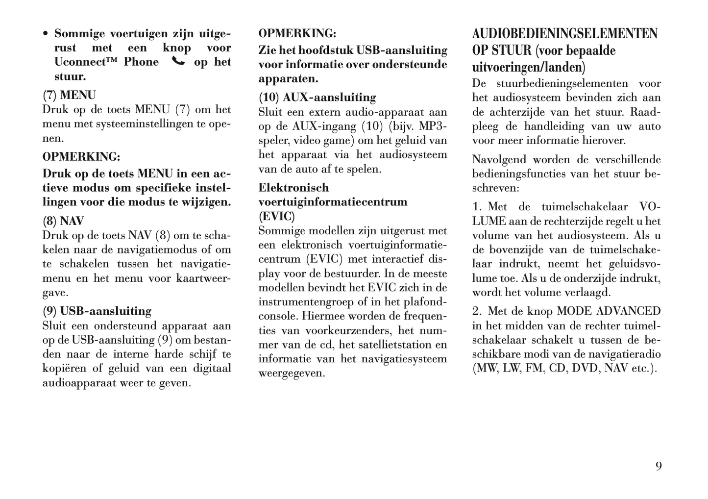 2012-2015 Lancia Flavia Navigatie Handleiding | Nederlands