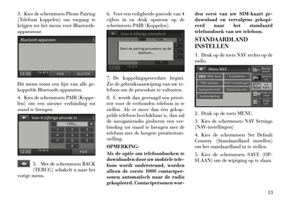 2012-2015 Lancia Flavia Navigatie Handleiding | Nederlands