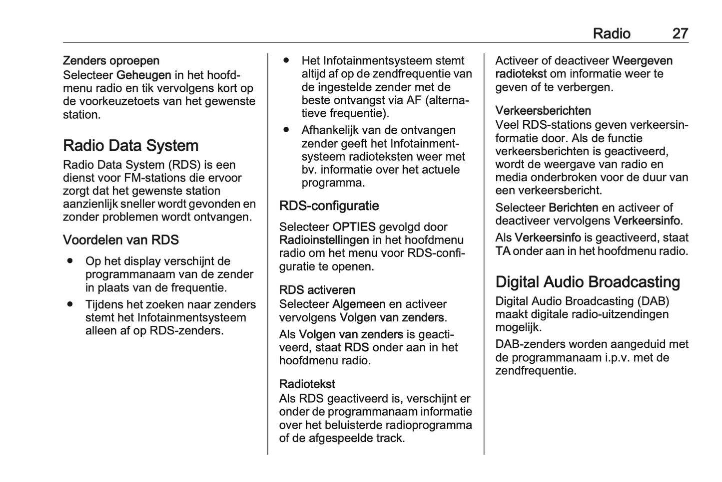 2022 Opel Corsa Infotainment Manual | Dutch