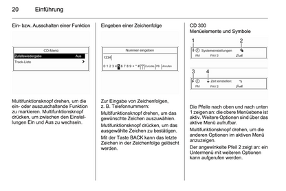 2012 Opel Zafira Tourer Infotainment-Handbuch | Deutsch