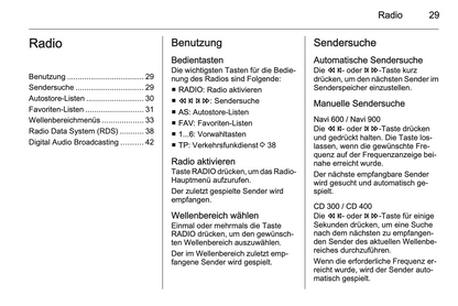 2012 Opel Zafira Tourer Infotainment-Handbuch | Deutsch