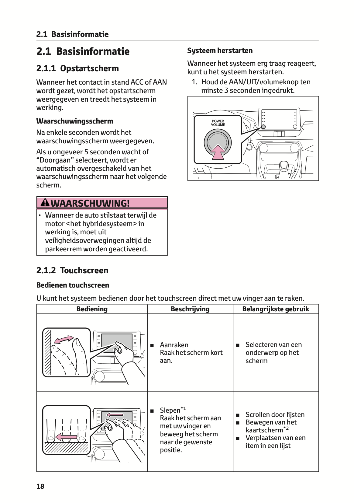 2021-2022 Toyota RAV4/RAV4 Hybrid Infotainment Manual | Dutch