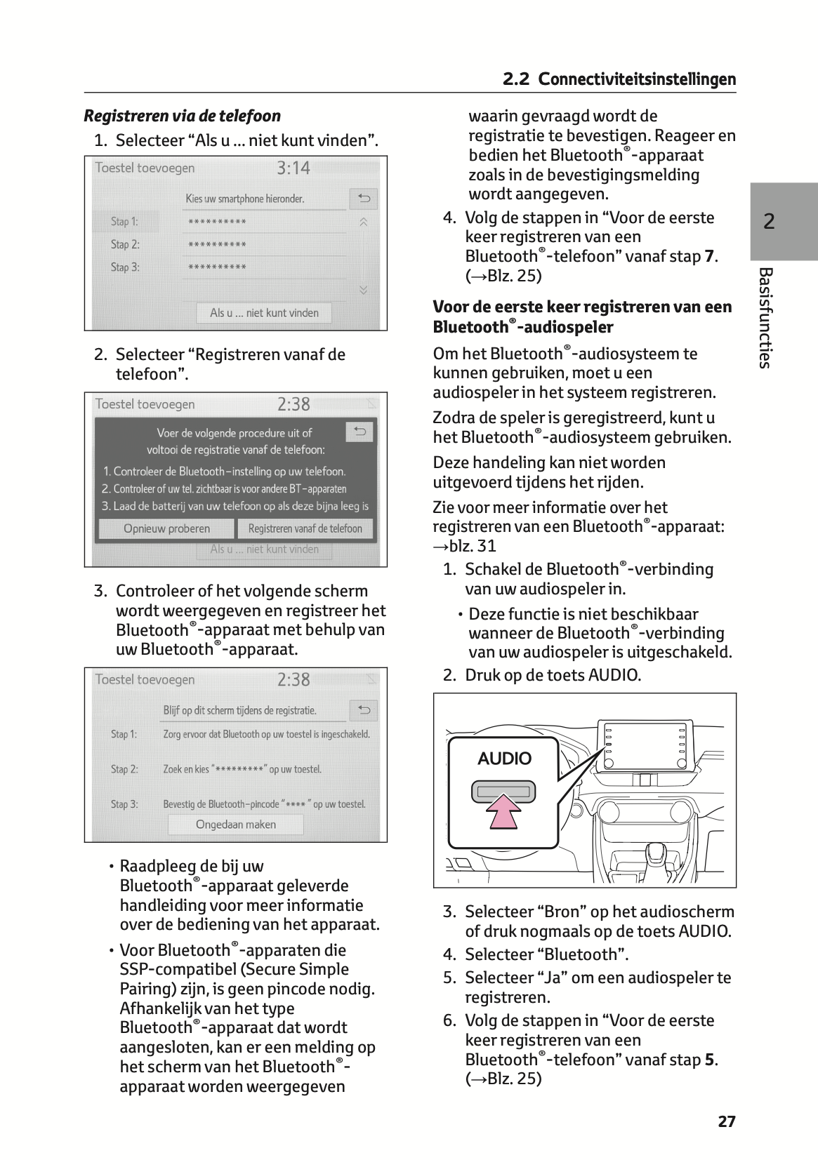 2021-2022 Toyota RAV4/RAV4 Hybrid Infotainment Manual | Dutch