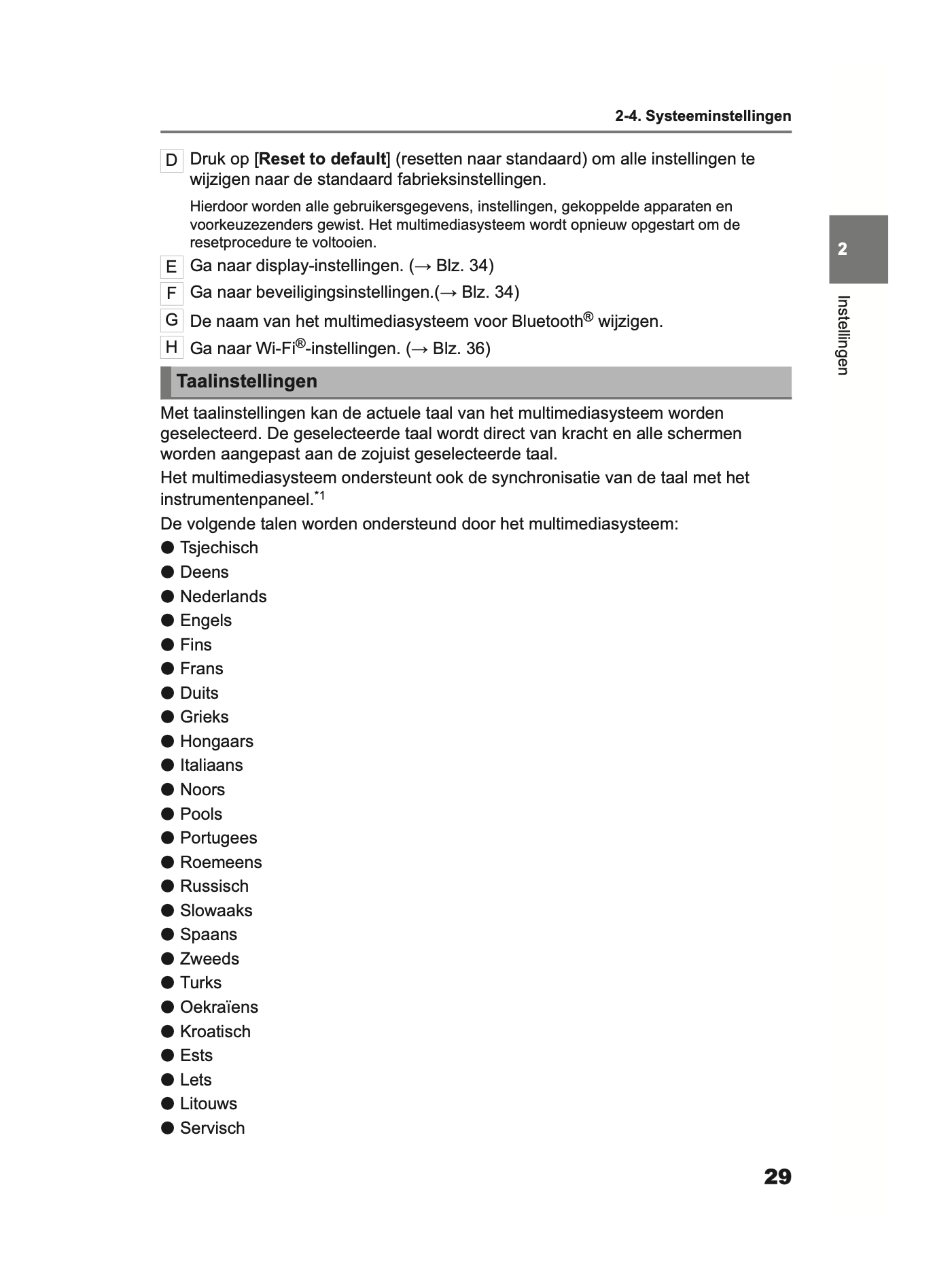 2024 Toyota Yaris/Yaris Hybrid Multi Media Handleiding | Nederlands