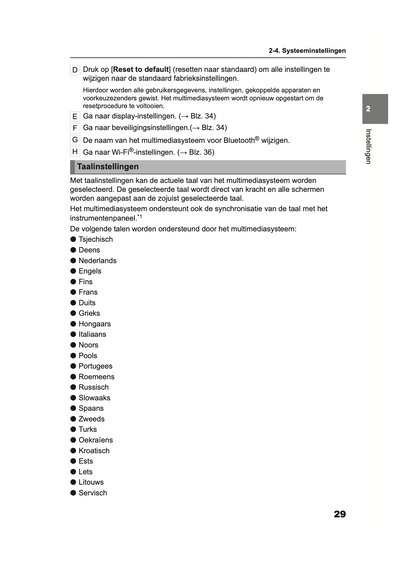 2024 Toyota Yaris/Yaris Hybrid Multi Media Handleiding | Nederlands