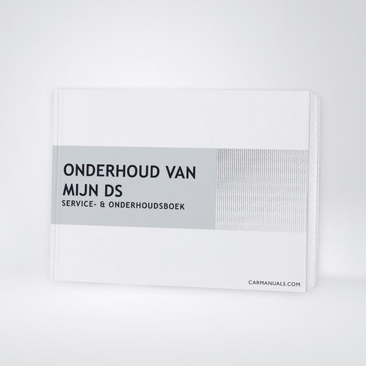 DS Automobiles Onderhoudsboekje | Nederlands