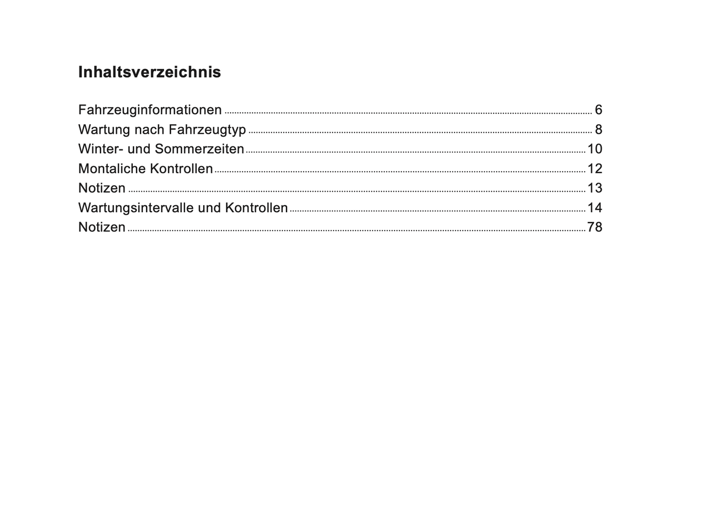 Fiat Maintenance Book | German