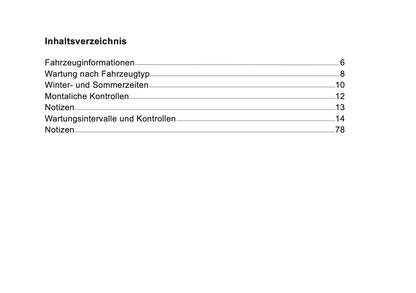 Ford Maintenance Book | German