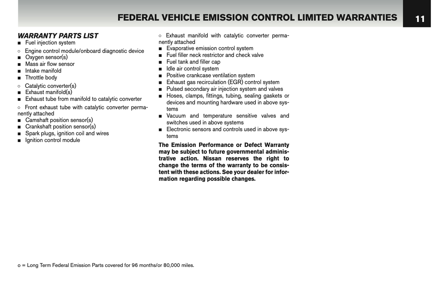 2016 Nissan GT-R Warranty Information Booklet Supplement Manual | English