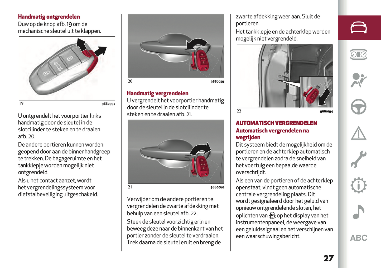 2024 Alfa Romeo Junior Owner's Manual | Dutch