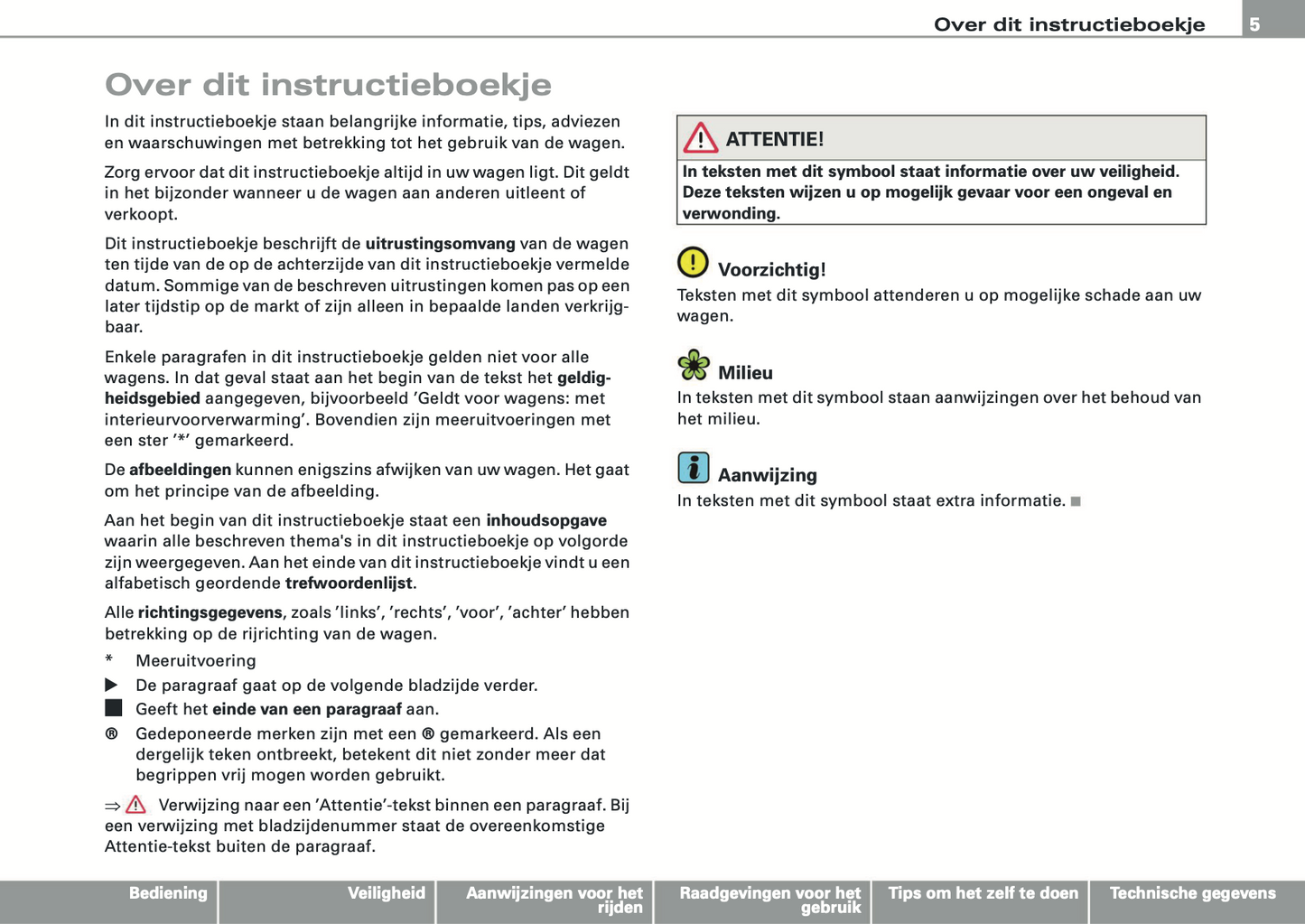 2008 Audi A5 Cabriolet Gebruikershandleiding | Nederlands