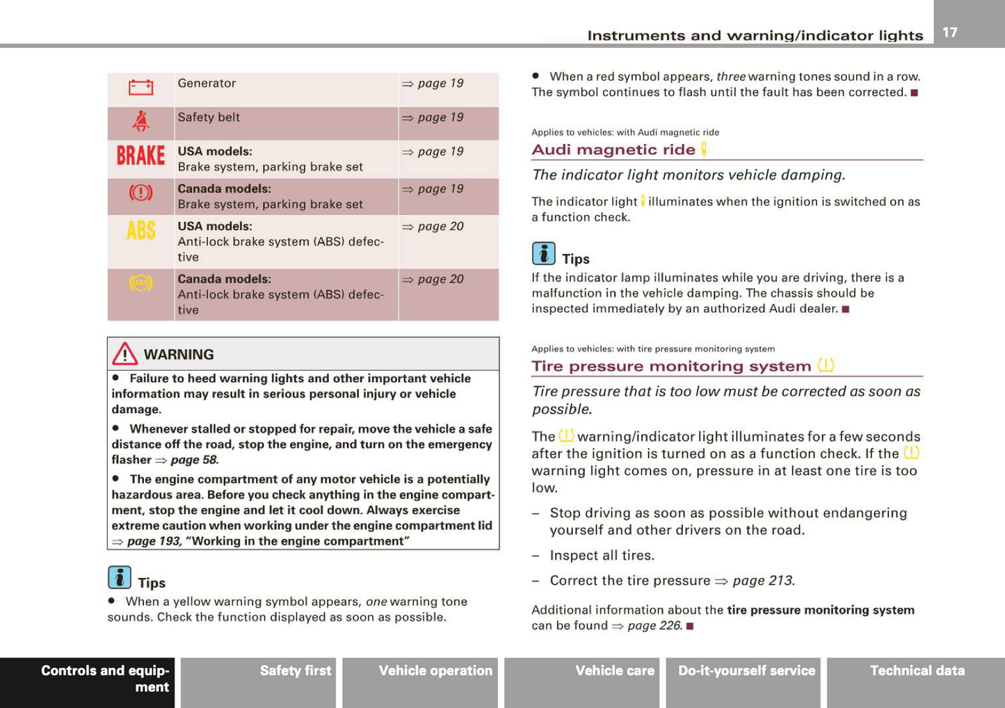 2009 Audi R8 Owner's Manual | English