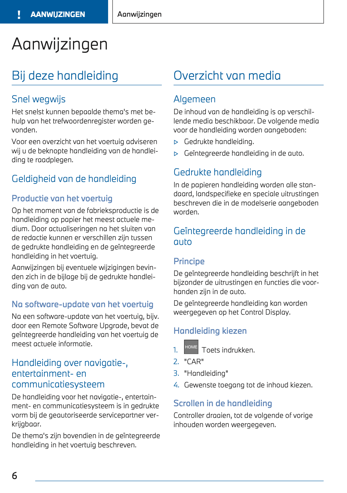 2023 BMW 1 Series Owner's Manual | Dutch