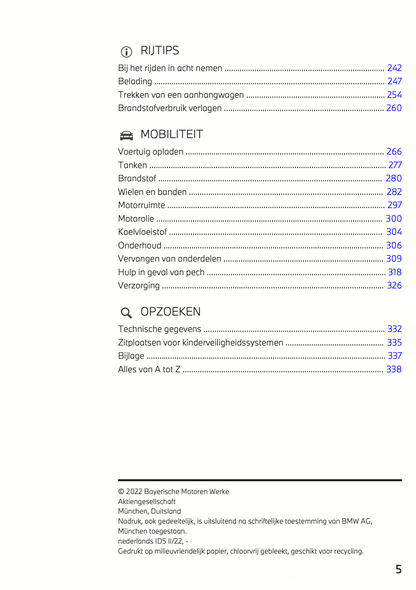 2022 BMW X1 Plug-in-Hybrid Owner's Manual | Dutch