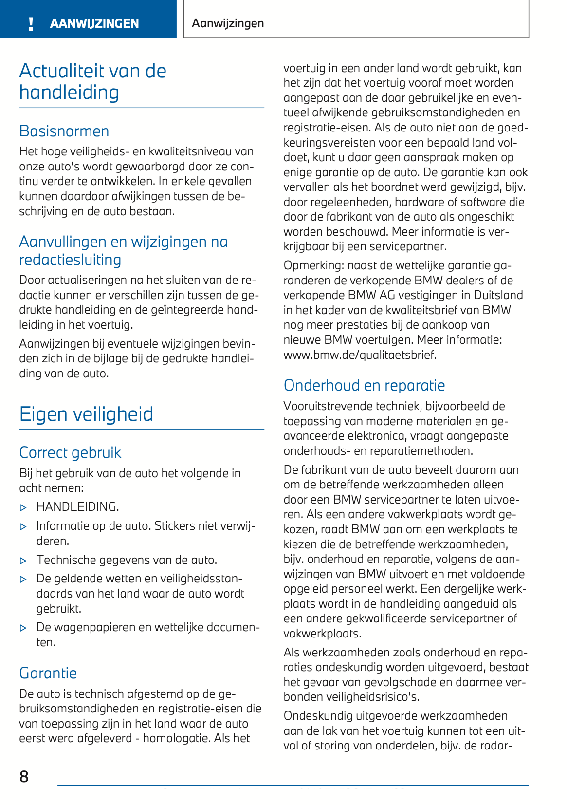 2022 BMW X1 Plug-in-Hybrid Owner's Manual | Dutch