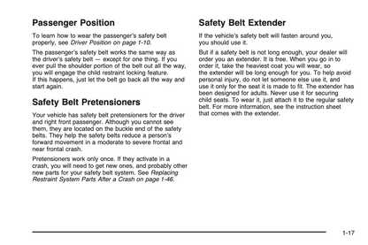 2006 Cadillac XLR Owner's Manual | English