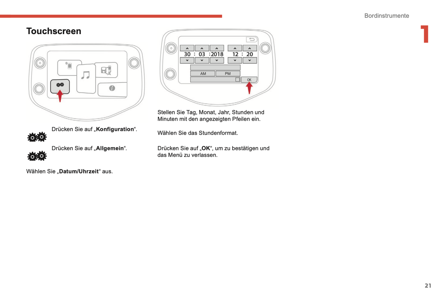 2018-2022 Citroën C1 Owner's Manual | German