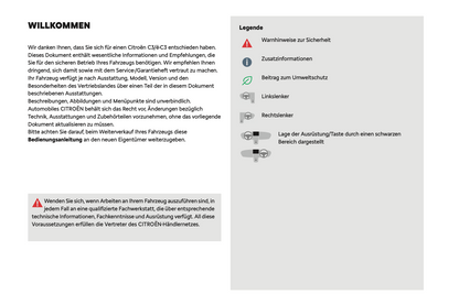 2024 Citroën C3 Owner's Manual | German