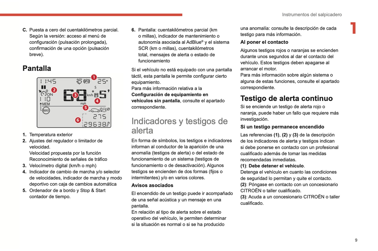 2022-2024 Citroen C3 Gebruikershandleiding | Spaans