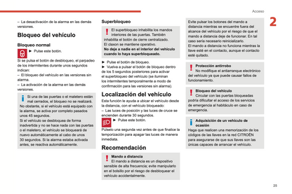 2022-2024 Citroen C3 Gebruikershandleiding | Spaans