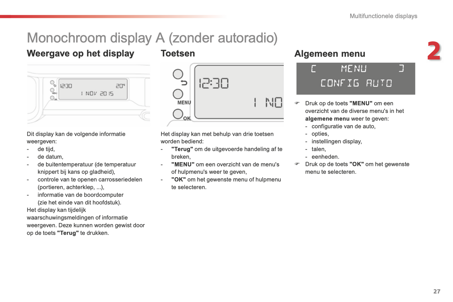 2015-2016 Citroën C3 Picasso Gebruikershandleiding | Nederlands