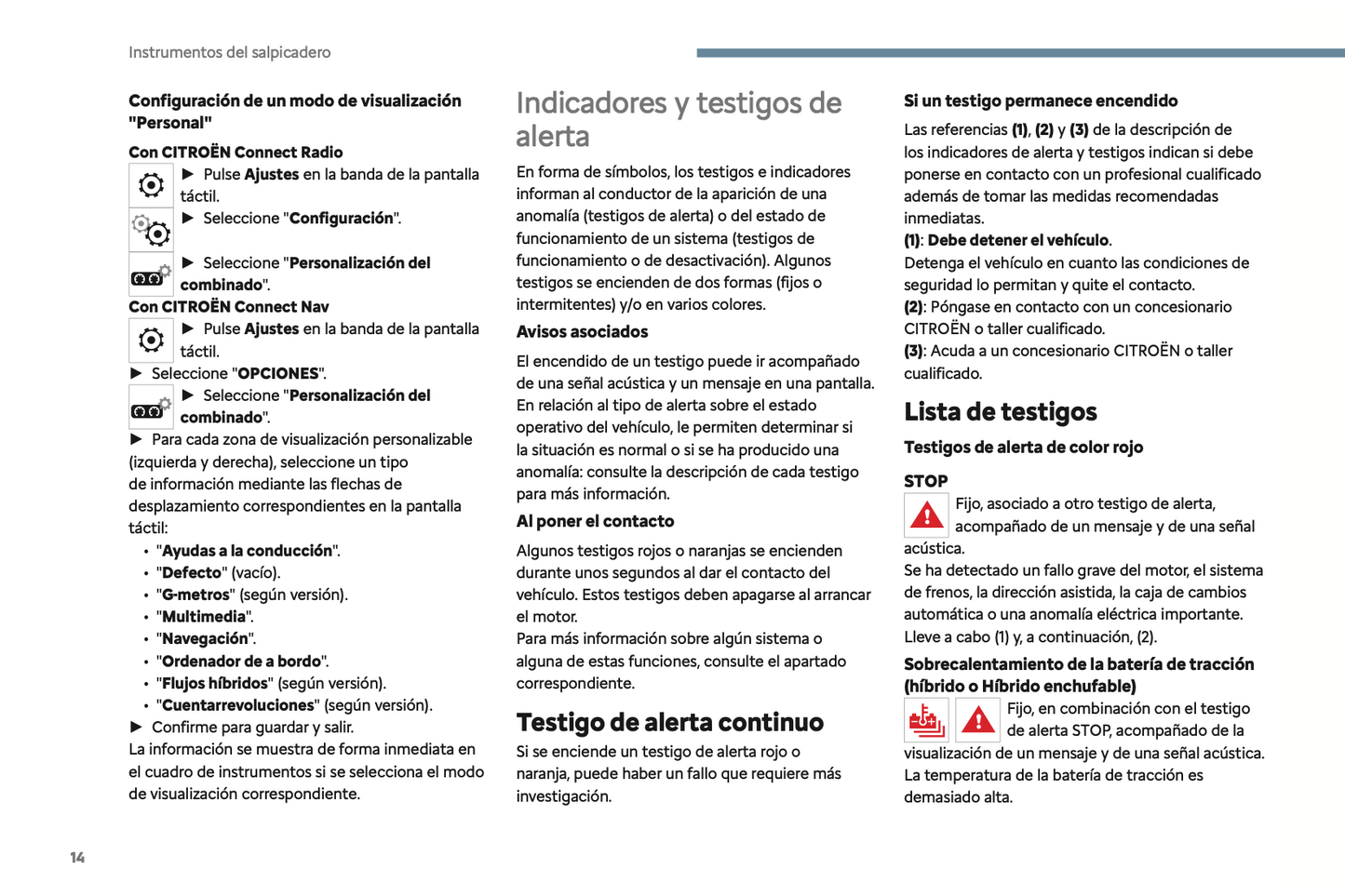 2024 Citroën C5 Aircross Owner's Manual | Spanish