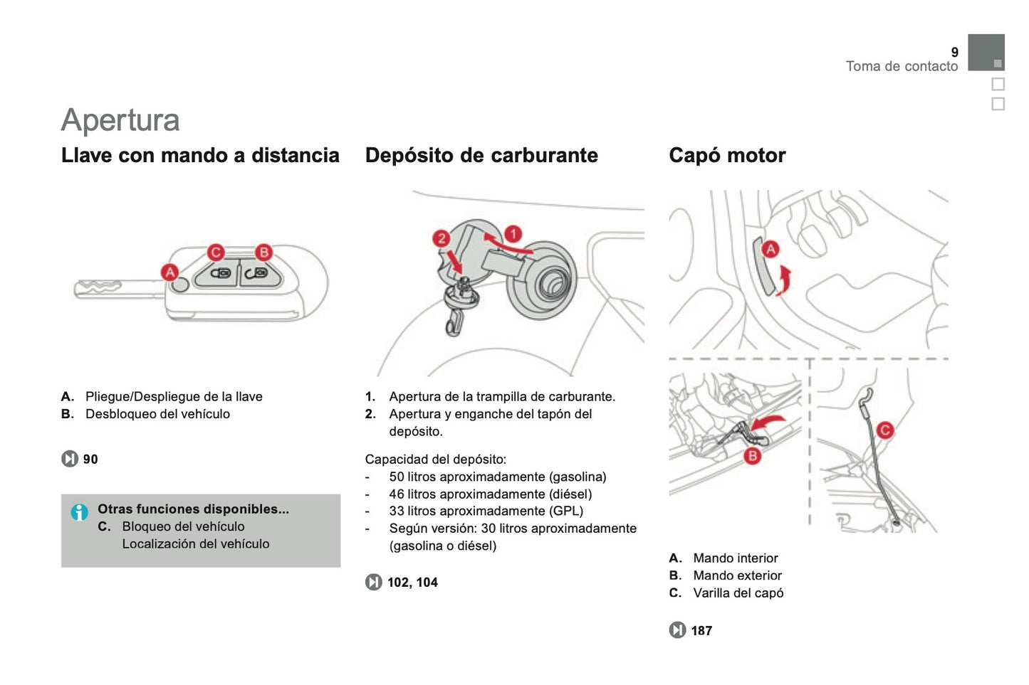 2013-2014 Citroën DS3 Owner's Manual | Spanish