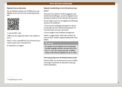 2024-2025 Cupra Formentor Gebruikershandleiding | Nederlands