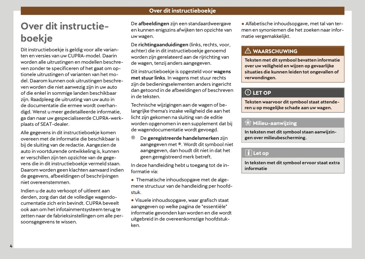 2024-2025 Cupra Tavascan Gebruikershandleiding | Nederlands