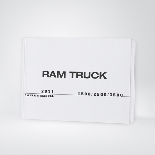 2011 Ram Trucks 1500/2500/3500 Owner's Manual | English