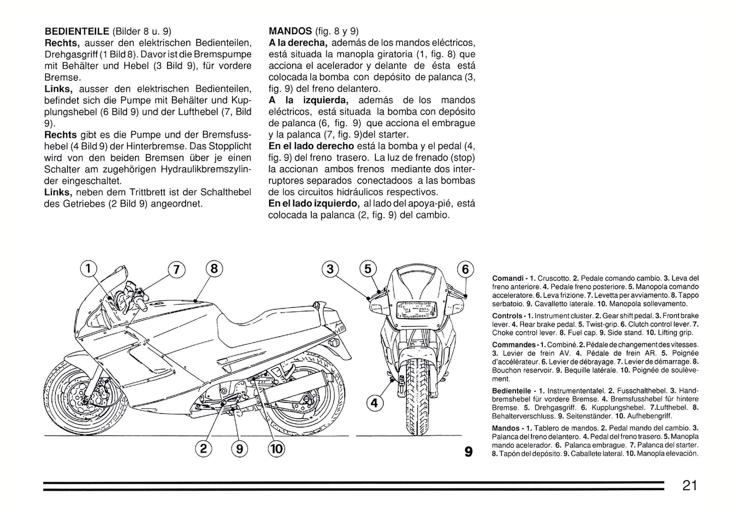 1991 Ducati 907 I.E. Bedienungsanleitung | Englisch