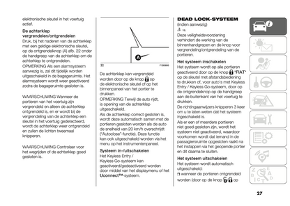 2022-2024 Fiat 500X Gebruikershandleiding | Nederlands