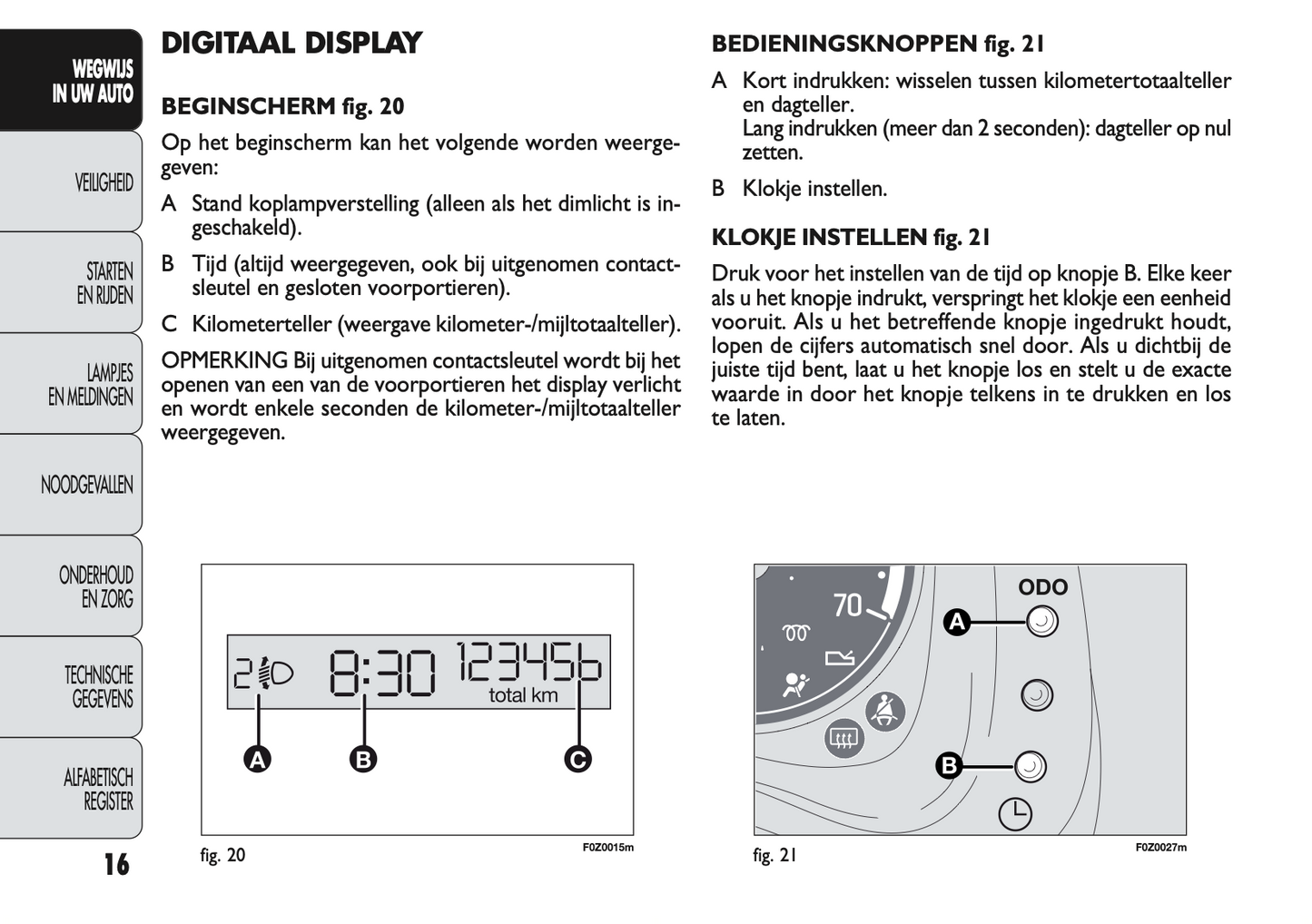 2009-2010 Fiat Panda Owner's Manual | Dutch