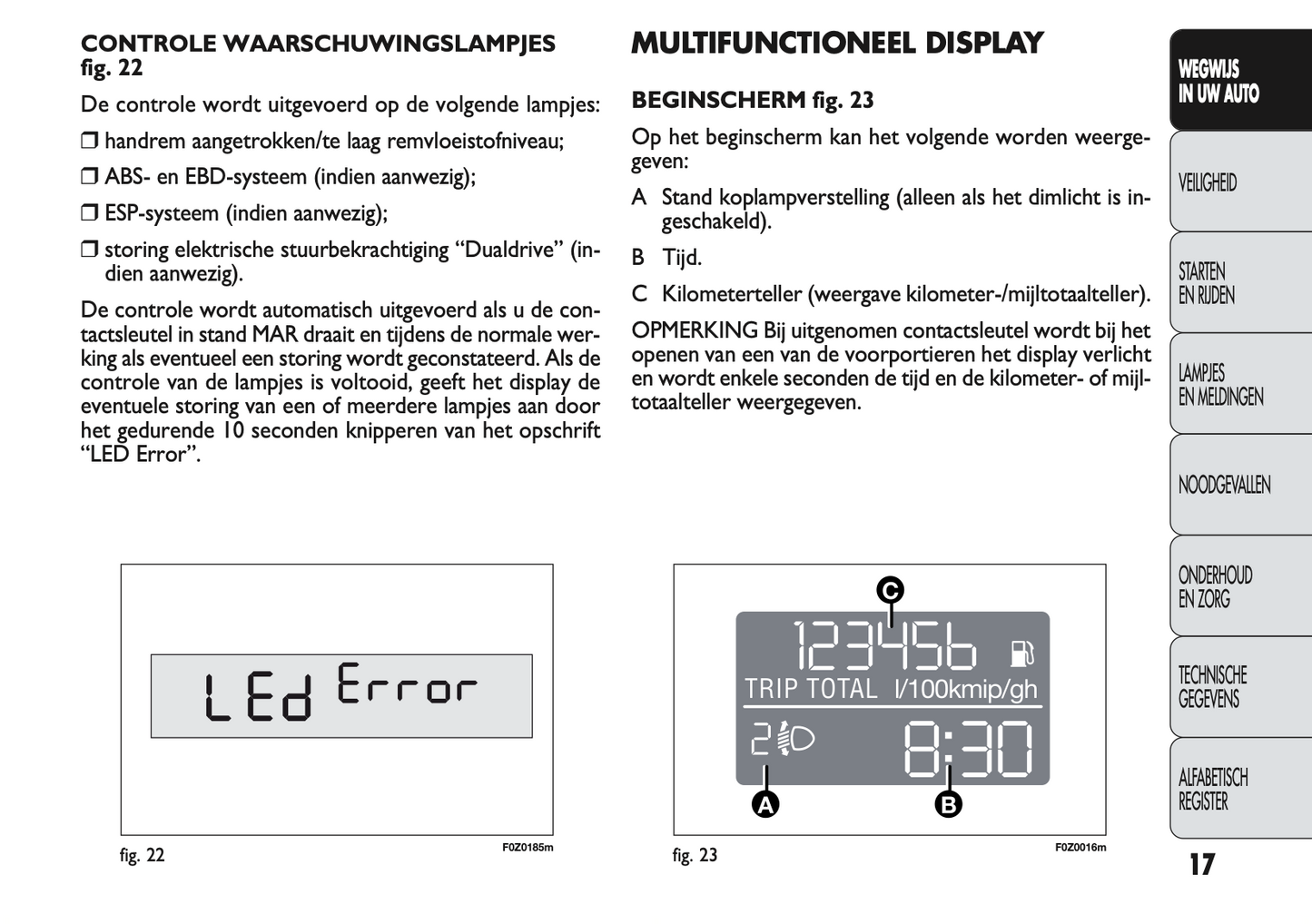 2009-2010 Fiat Panda Owner's Manual | Dutch