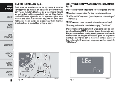 2009-2010 Fiat Panda Owner's Manual | Dutch