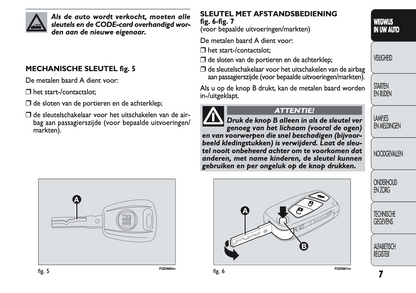 2009-2010 Fiat Panda Owner's Manual | Dutch