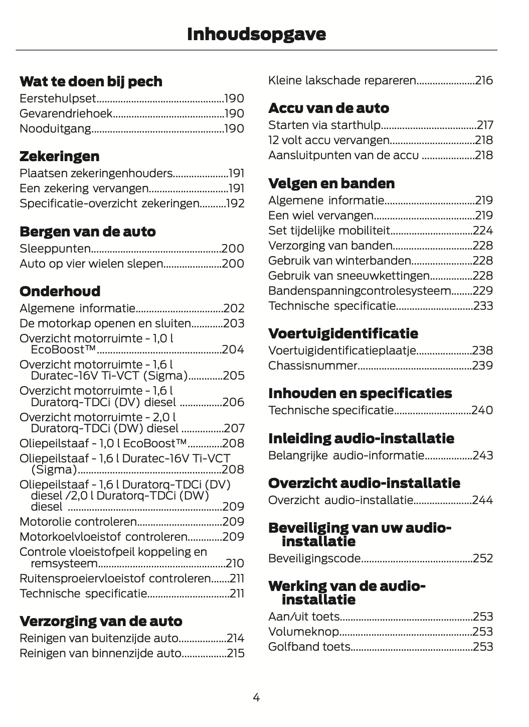 2012-2014 Ford C-Max Owner's Manual | Dutch