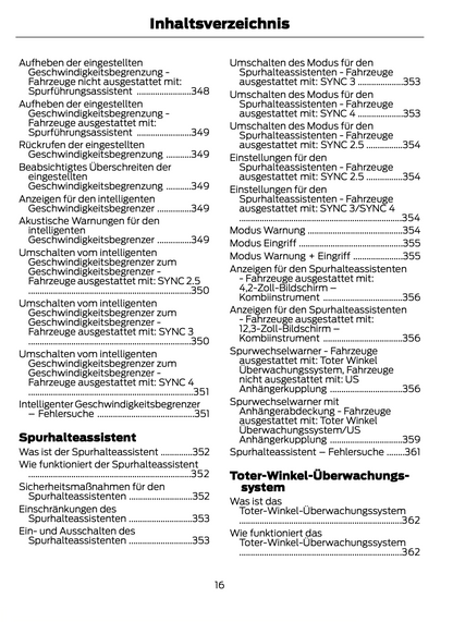 2023-2024 Ford Focus Gebruikershandleiding | Duits