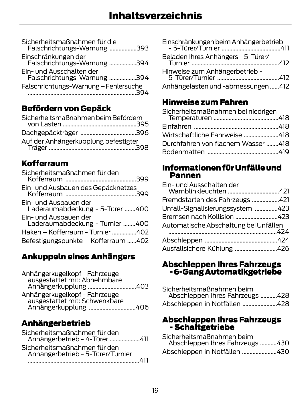 2023-2024 Ford Focus Gebruikershandleiding | Duits